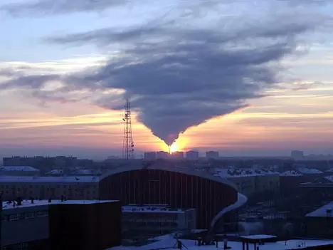 Пермь. Зимнее небо