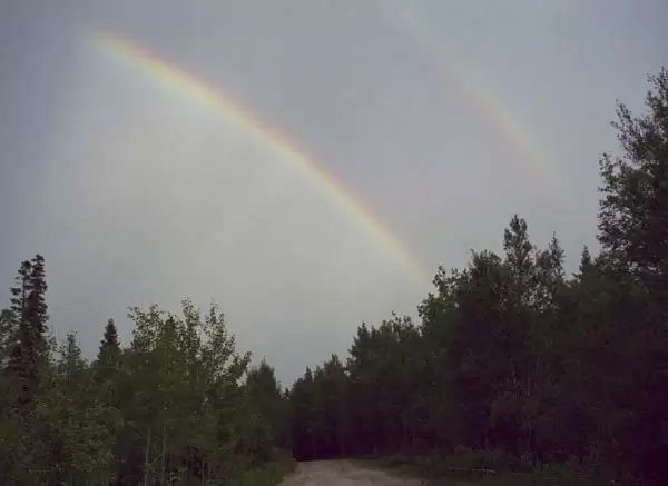 Соловецкие острова, двойная радуга
