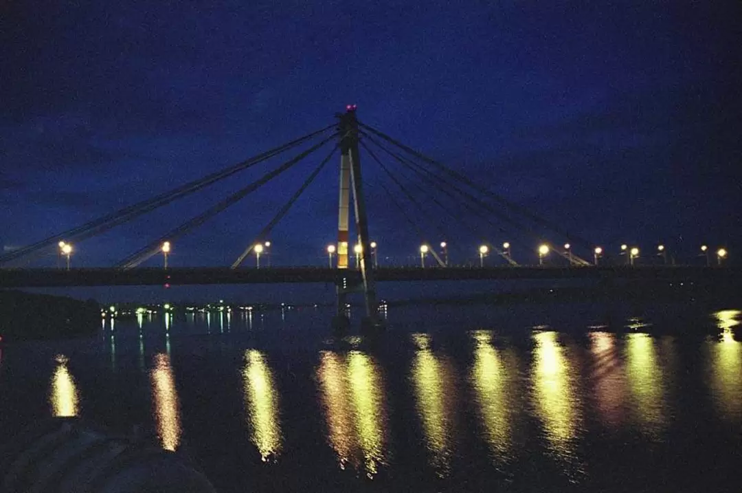 Канатный мост через Шексну