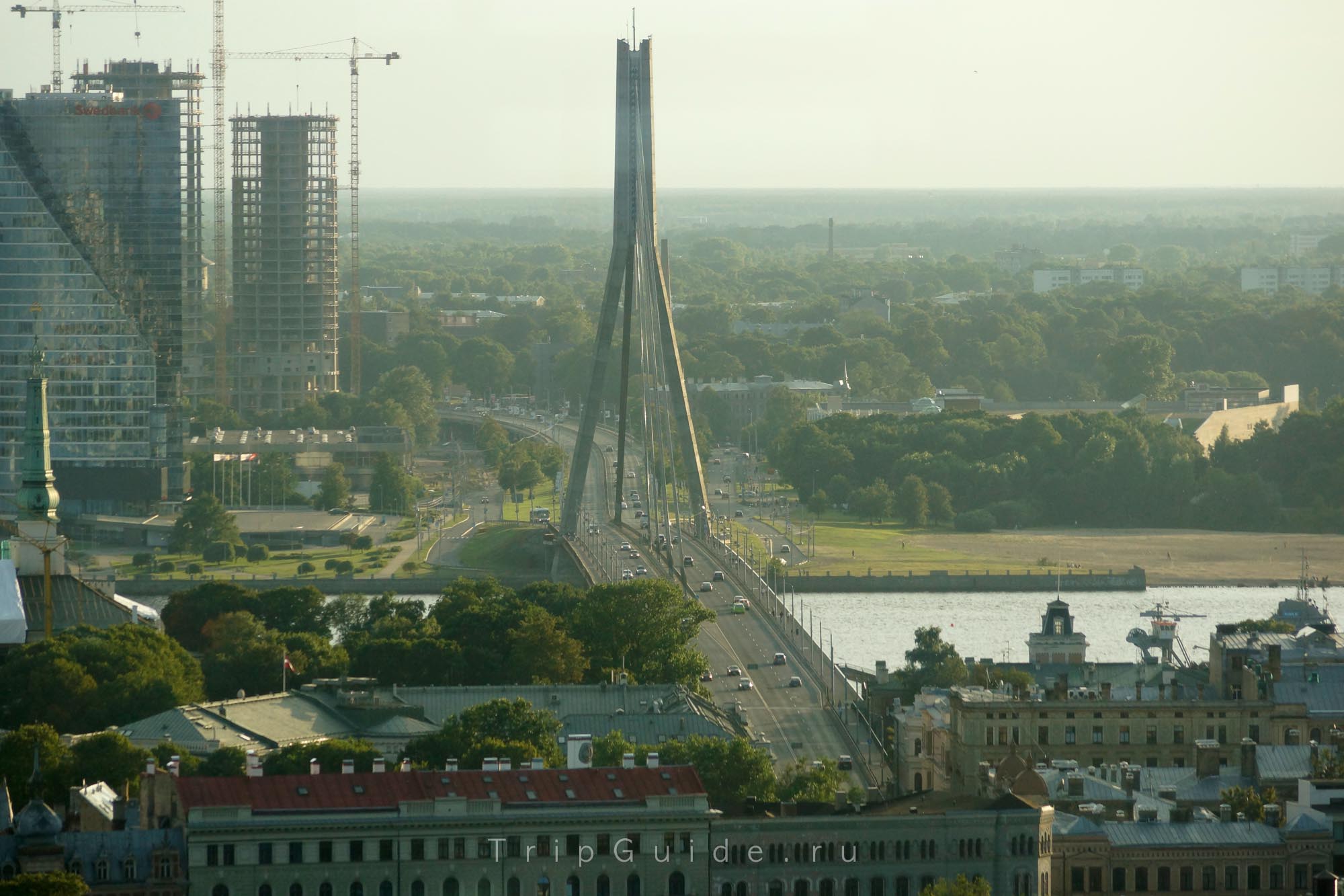 Вантовый мост в Риге (бывш. Горьковский мост)