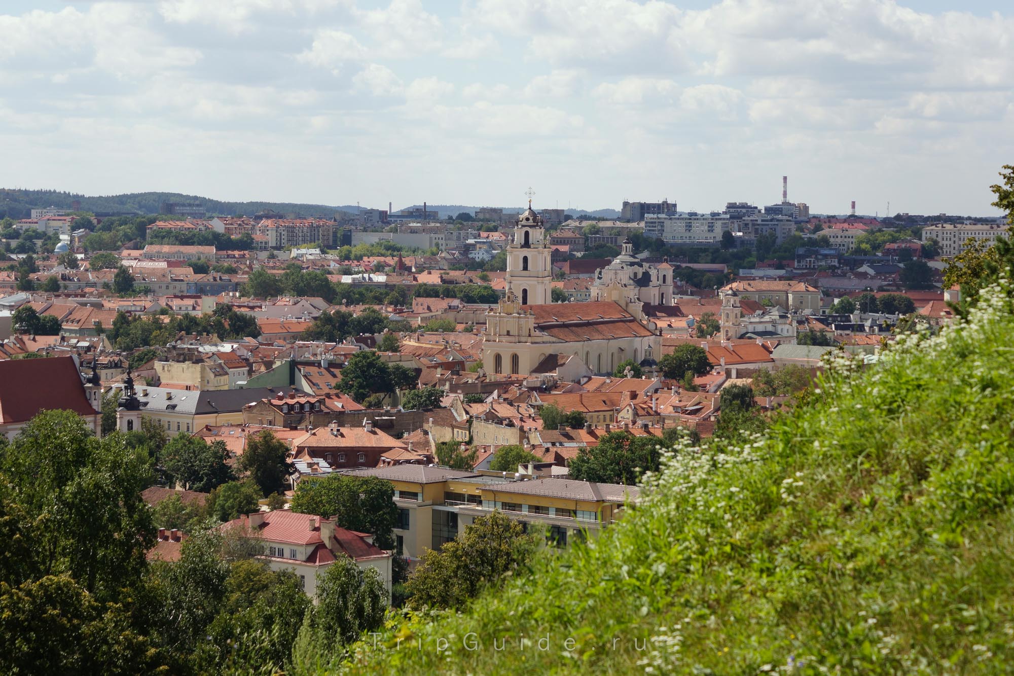 Панорама Старого города Вильнюса