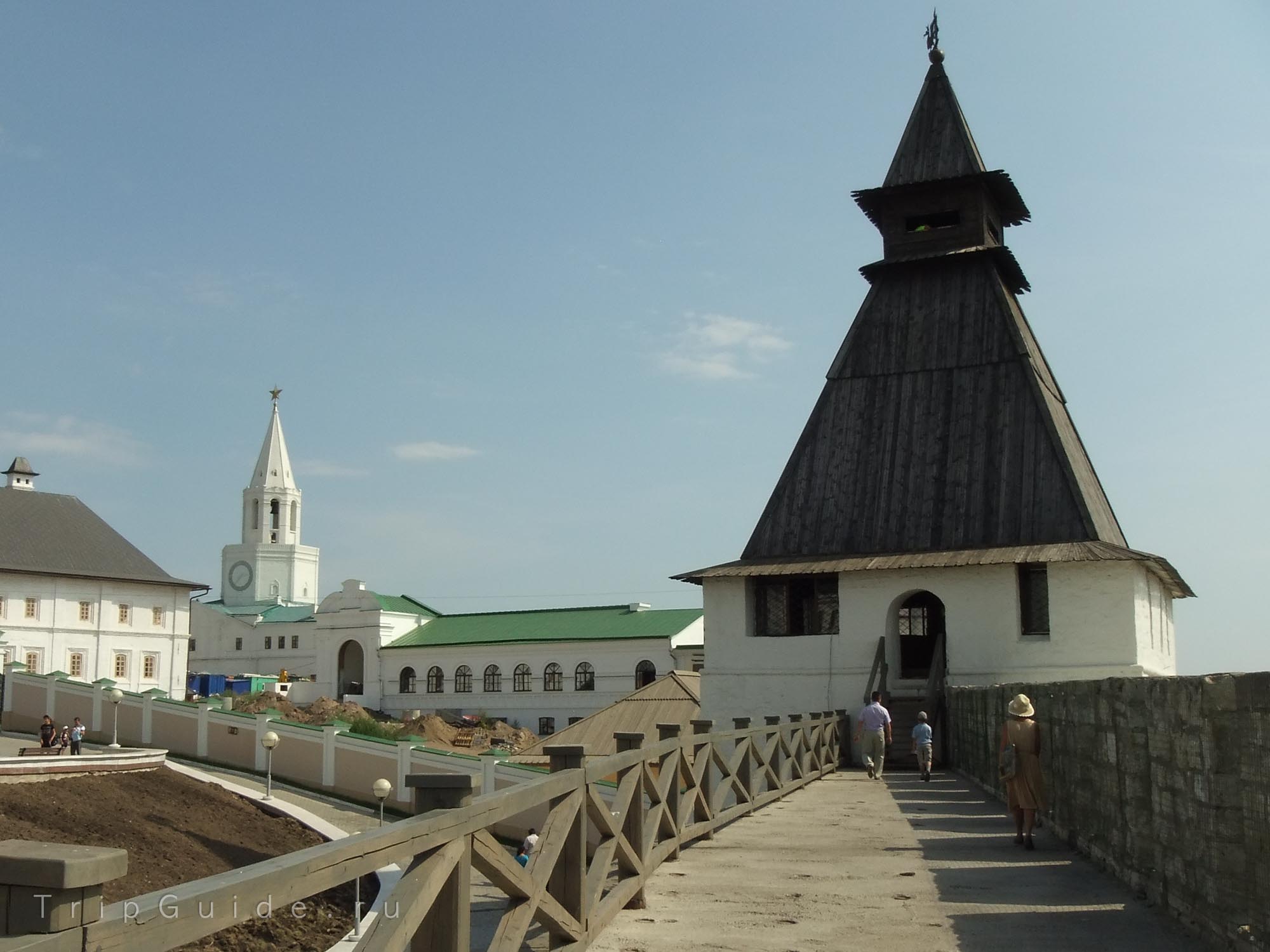 Казанский кремль, на крепостной стене