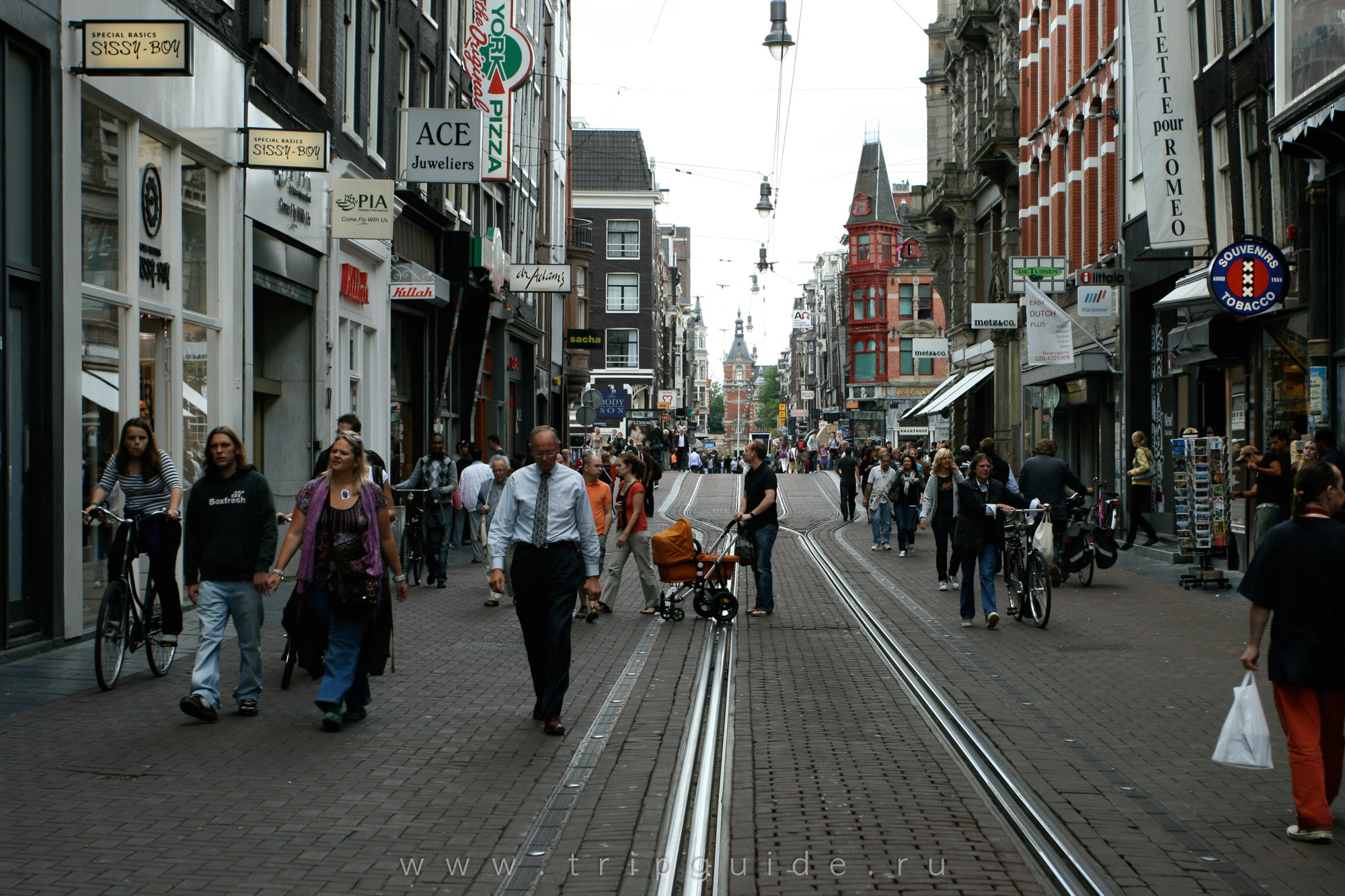 Пешеходно-трамвайная Leidsestraat
