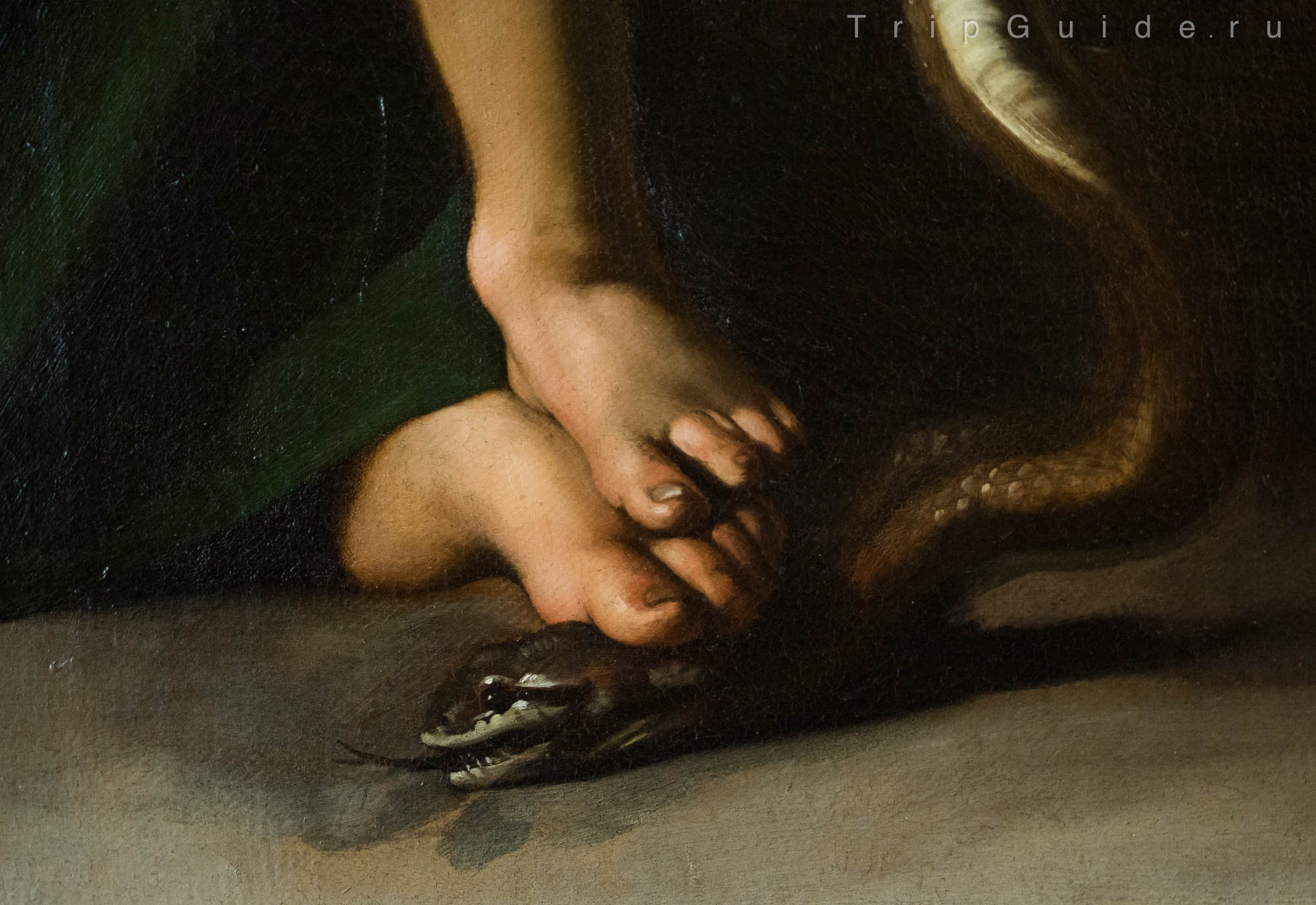 Микеланджело Меризи, известный как Караваджо «Мадонна с ужом», 1605–1606