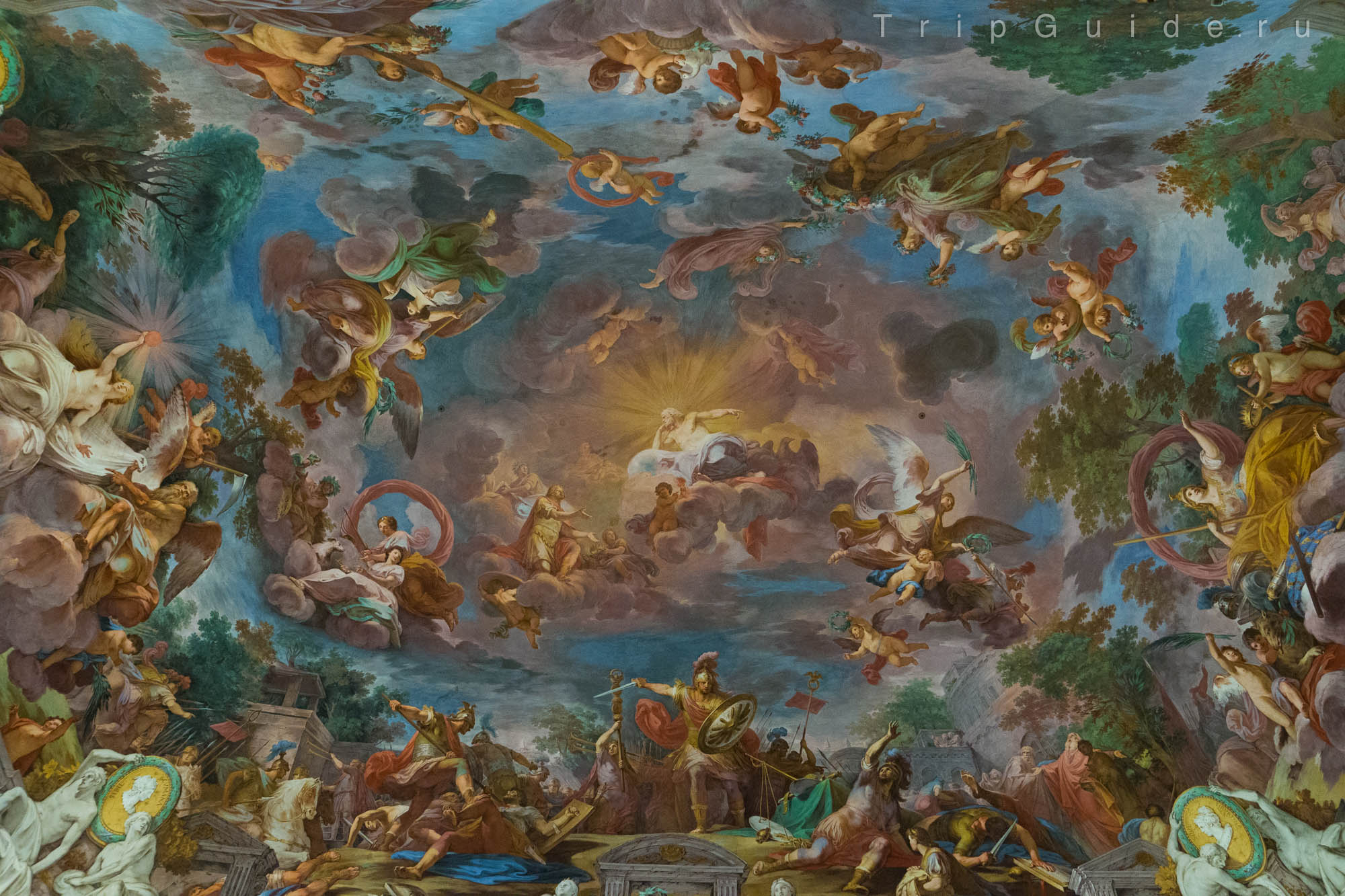 Mariano Rossi «Romolo accolto da Giove nell Olimpo»