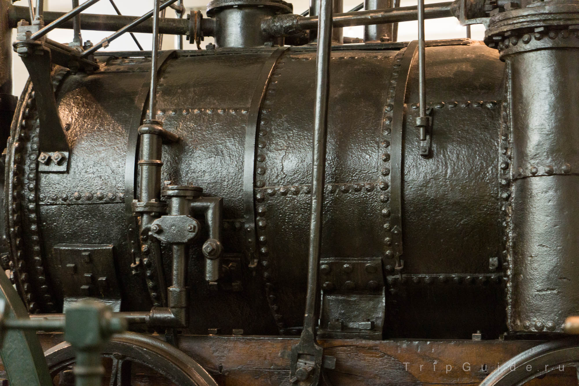 Локомотив «Пыхтящий Билли» («Puffing Billy») — старейший сохранившийся железнодорожный локомотив, 1814 г.