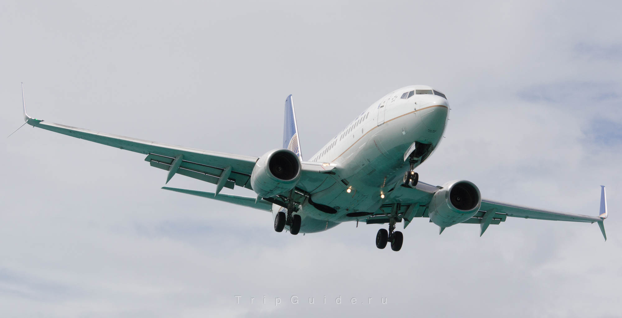 Самолет Boeing 737-724(WL) авиакомпании United, бортовой номер N25705