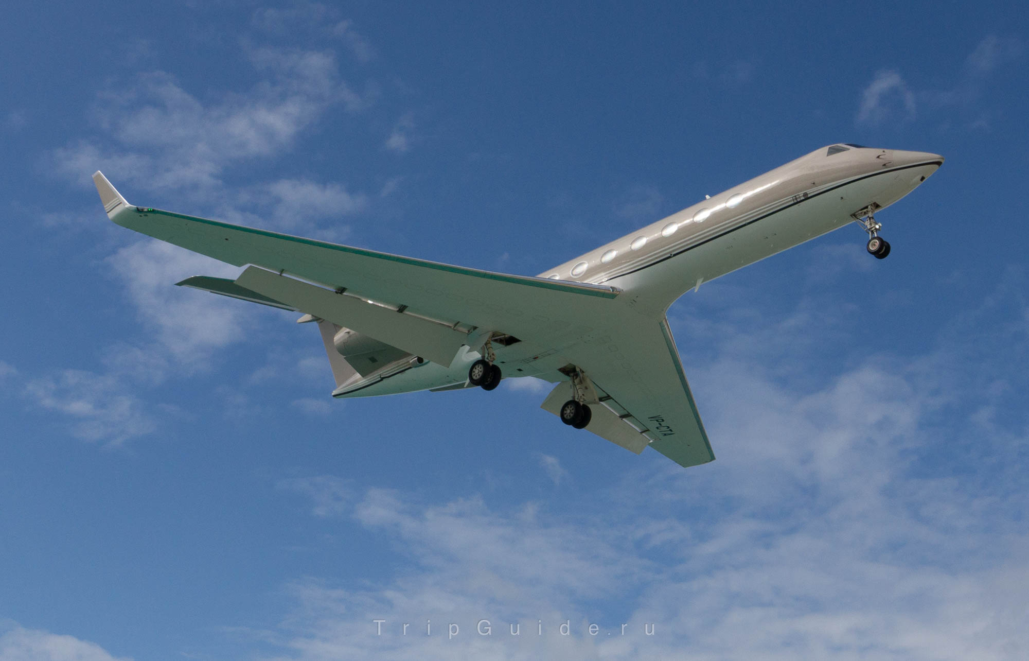 Gulfstream G550 с бортовым номером VP-CTA частного владельца