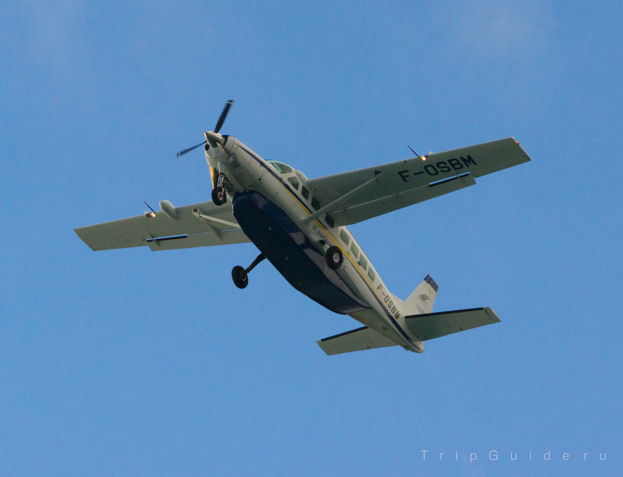 Самолет Cessna 208B Grand Caravan авиакомпании St. Barth Commuter, бортовой номер F-OSBM 