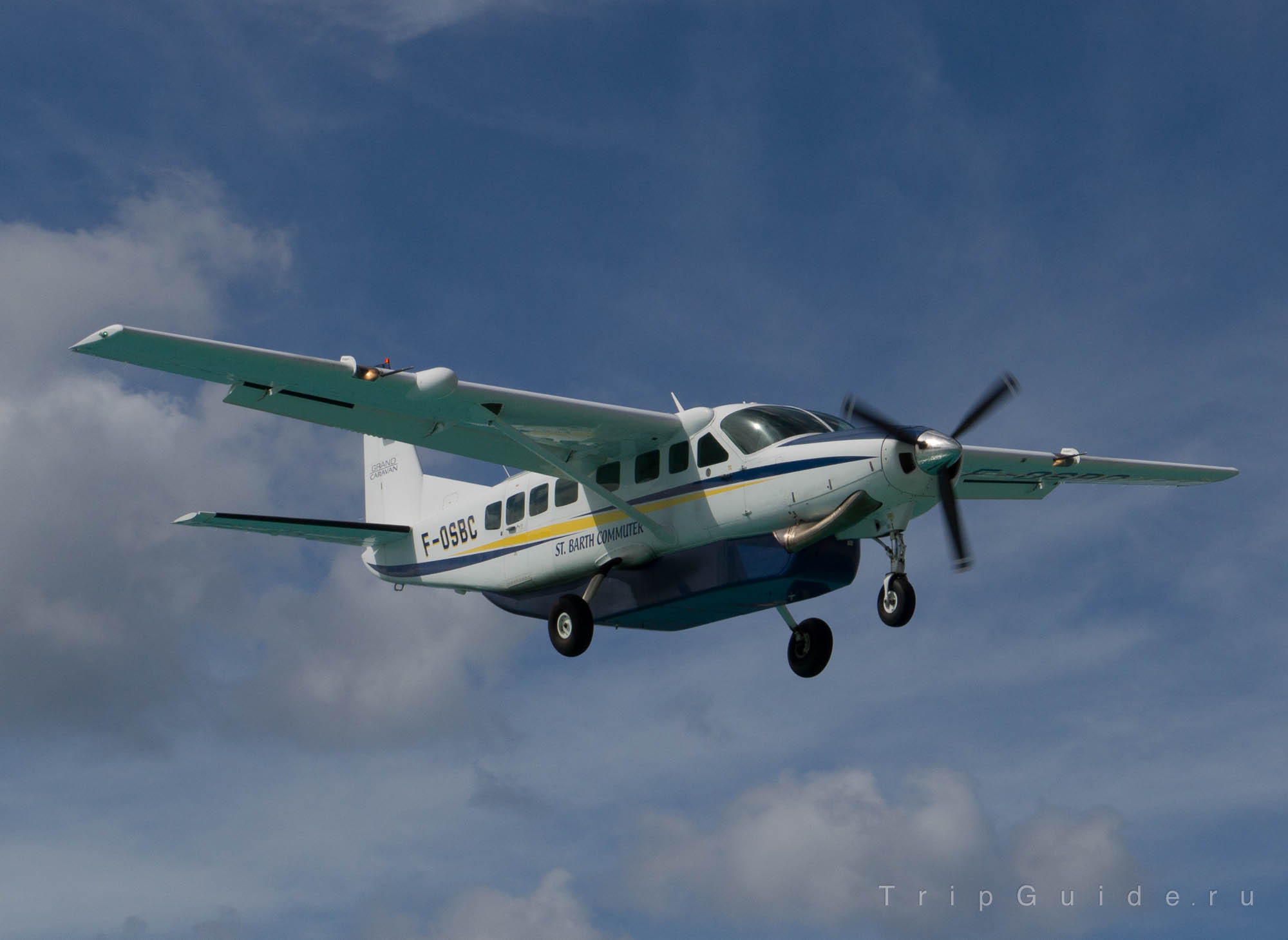 Самолет Cessna 208B Grand Caravan авиакомпании St. Barth Commuter, бортовой номер F-OSBC