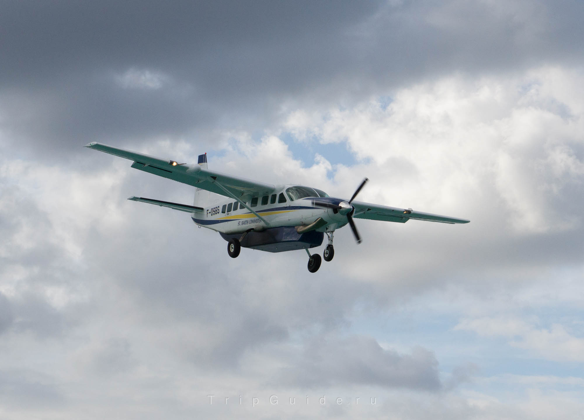 Самолет Cessna 208B Grand Caravan авиакомпании St. Barth Commuter, бортовой номер F-OSBS