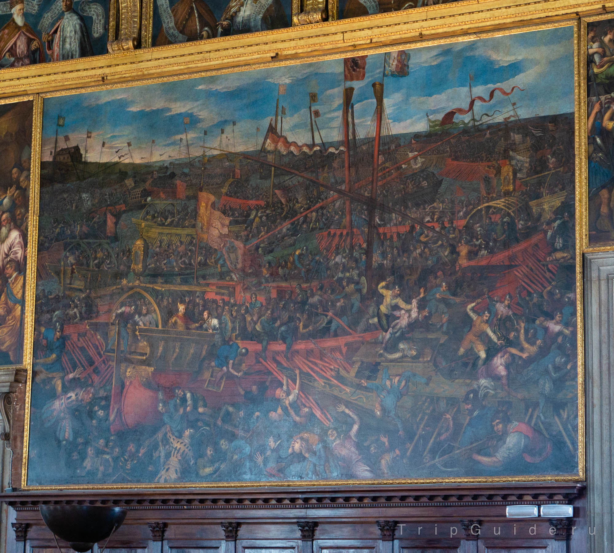 Доменико Робусти детто Тинторетто (Domenico Robusti detto Tintoretto) «Битва за Савудрию» («Battle of Salvore») — Зал Большого Совета