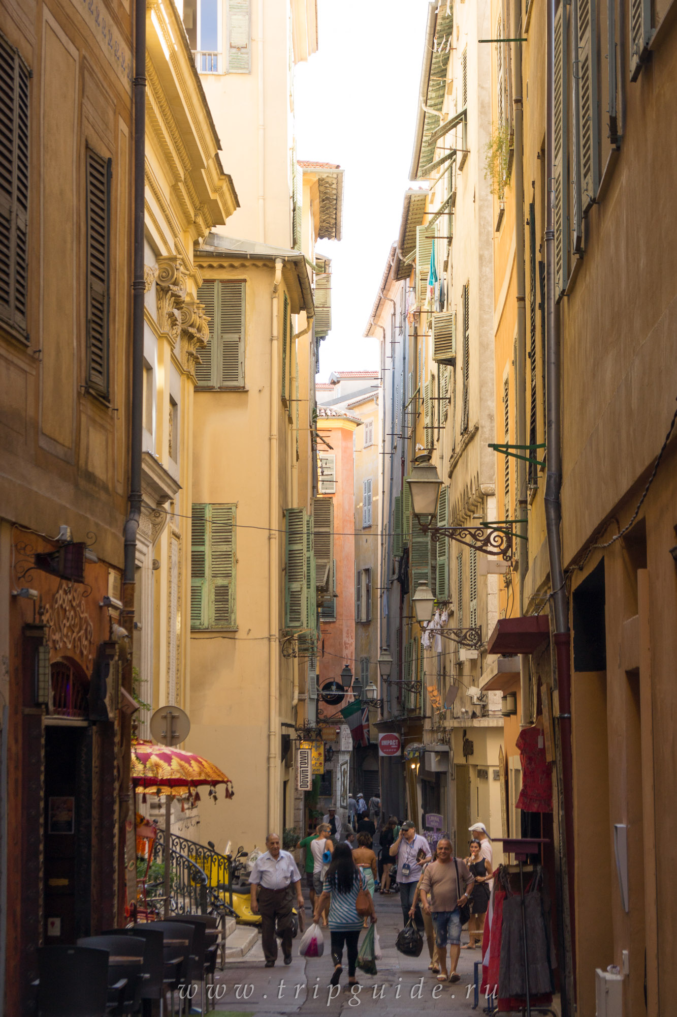 Улица Друат (Прямая, Rue Droite) в Ницце