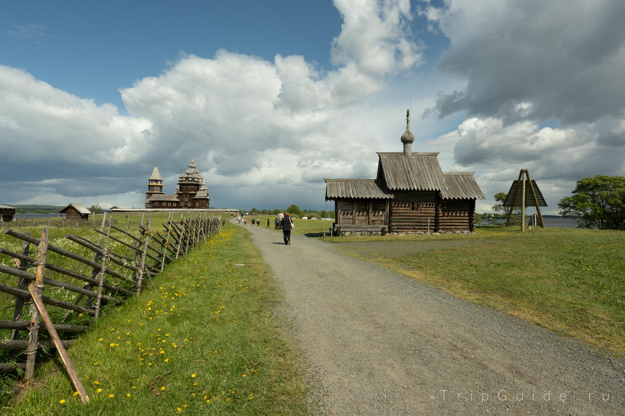Пейзаж острова Кижи
