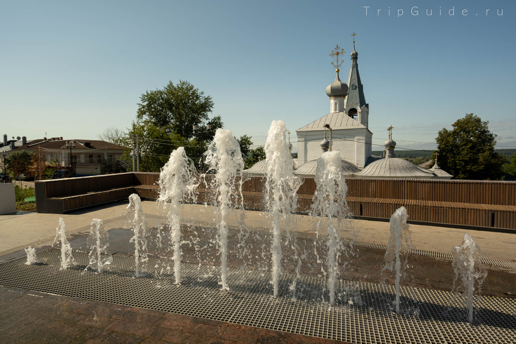 Фонтан, летний день в Касимове
