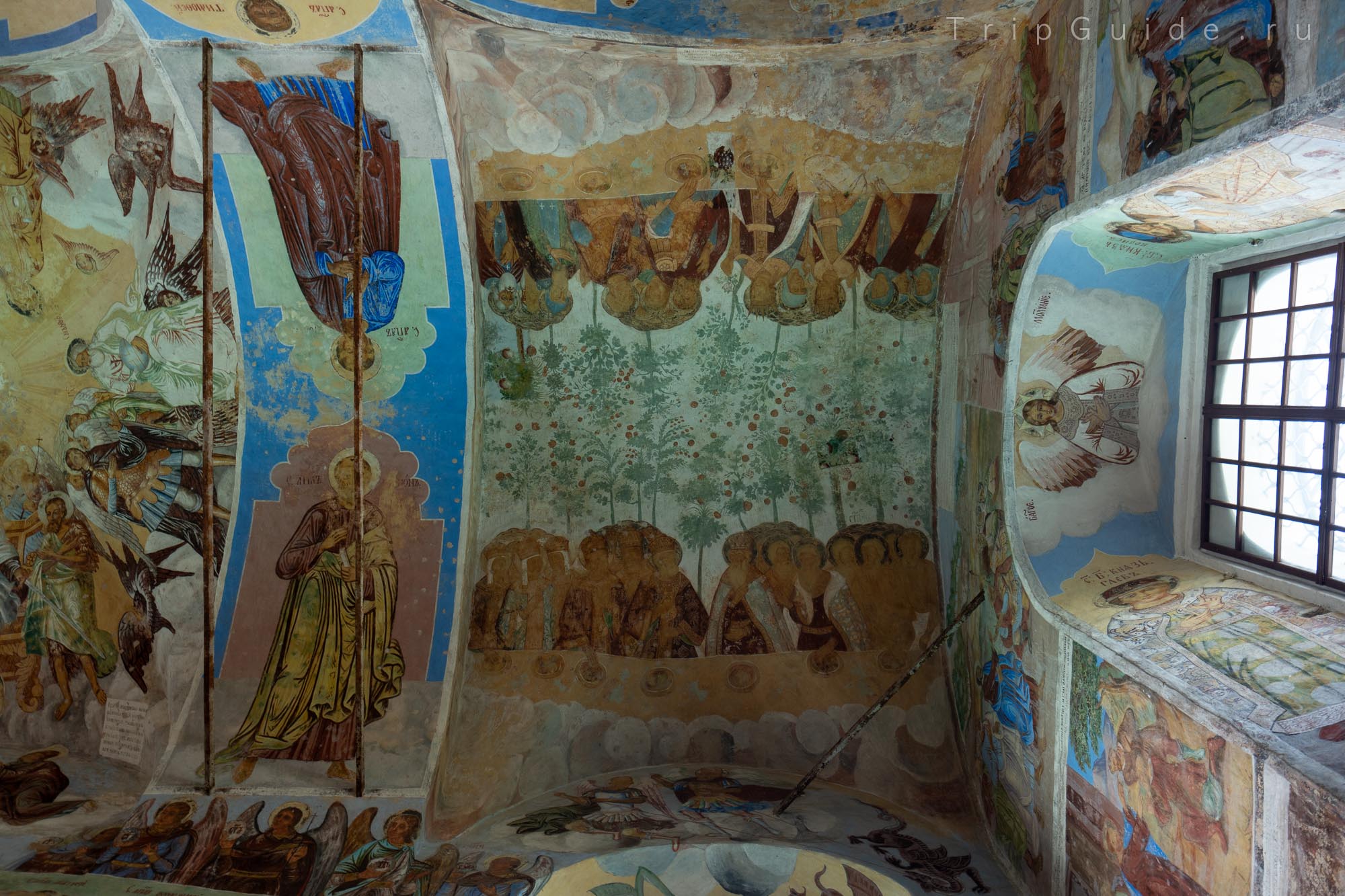 Фрески на своде, Троицкий собор Александро-Свирского монастыря