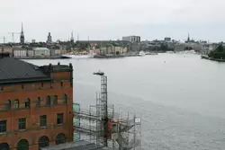 Вид со смотровой площадки в районе Сёдермальм